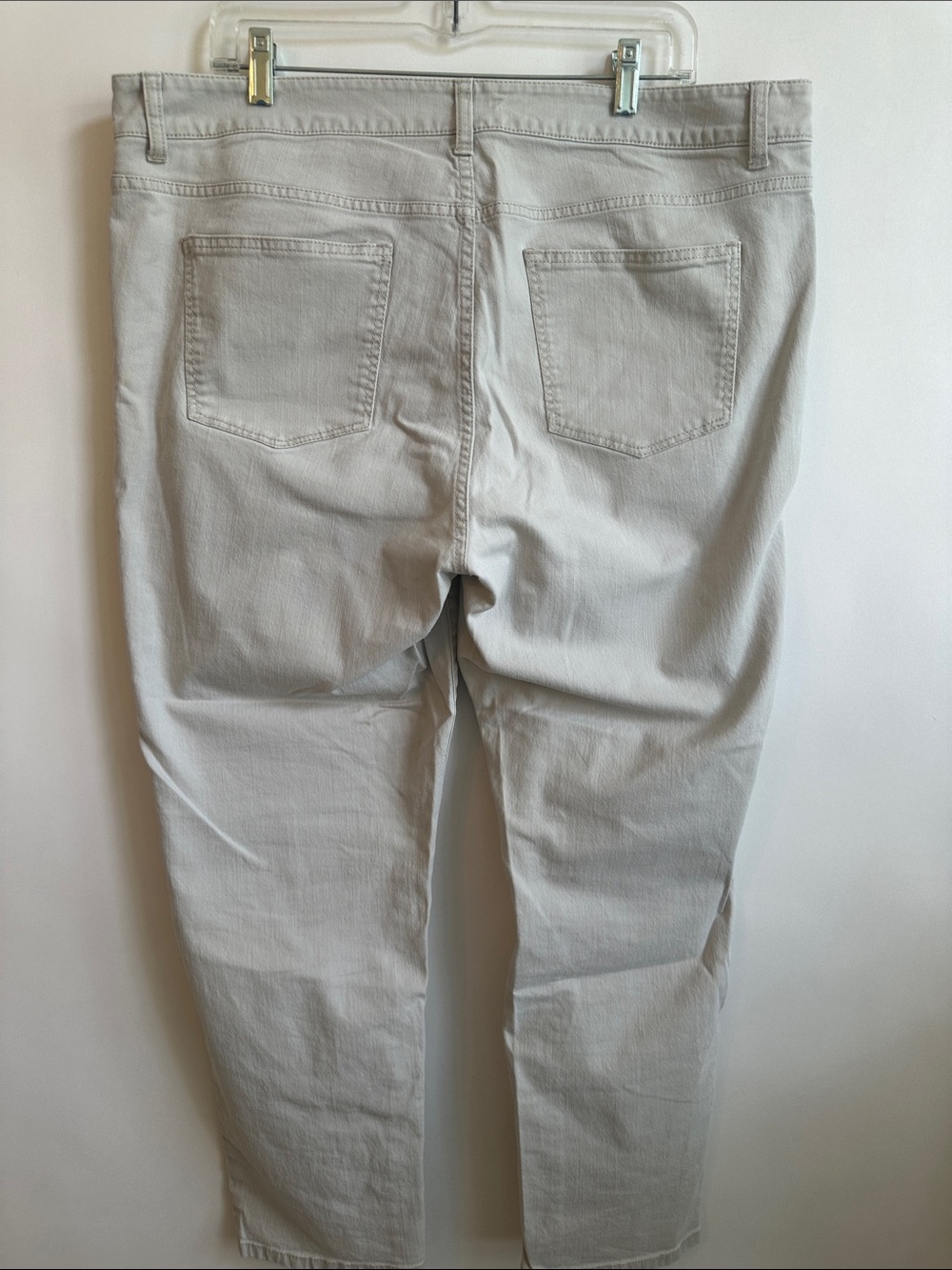 Talbots Heritage Women's Ankle Jeans in Light Stone - Picture 4 of 8